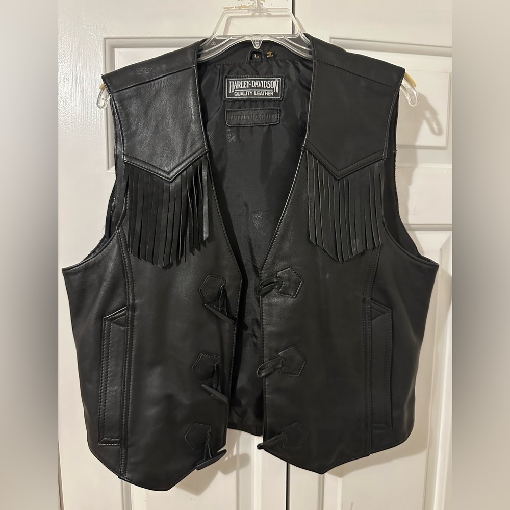 Womens Harley-Davidson Leather Vest (Large)